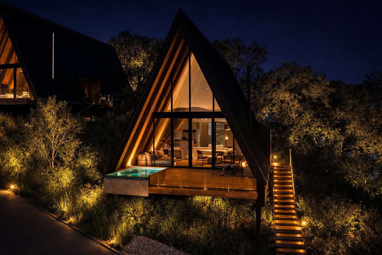 HUMANTA 1-Bedroom A-frame exterior