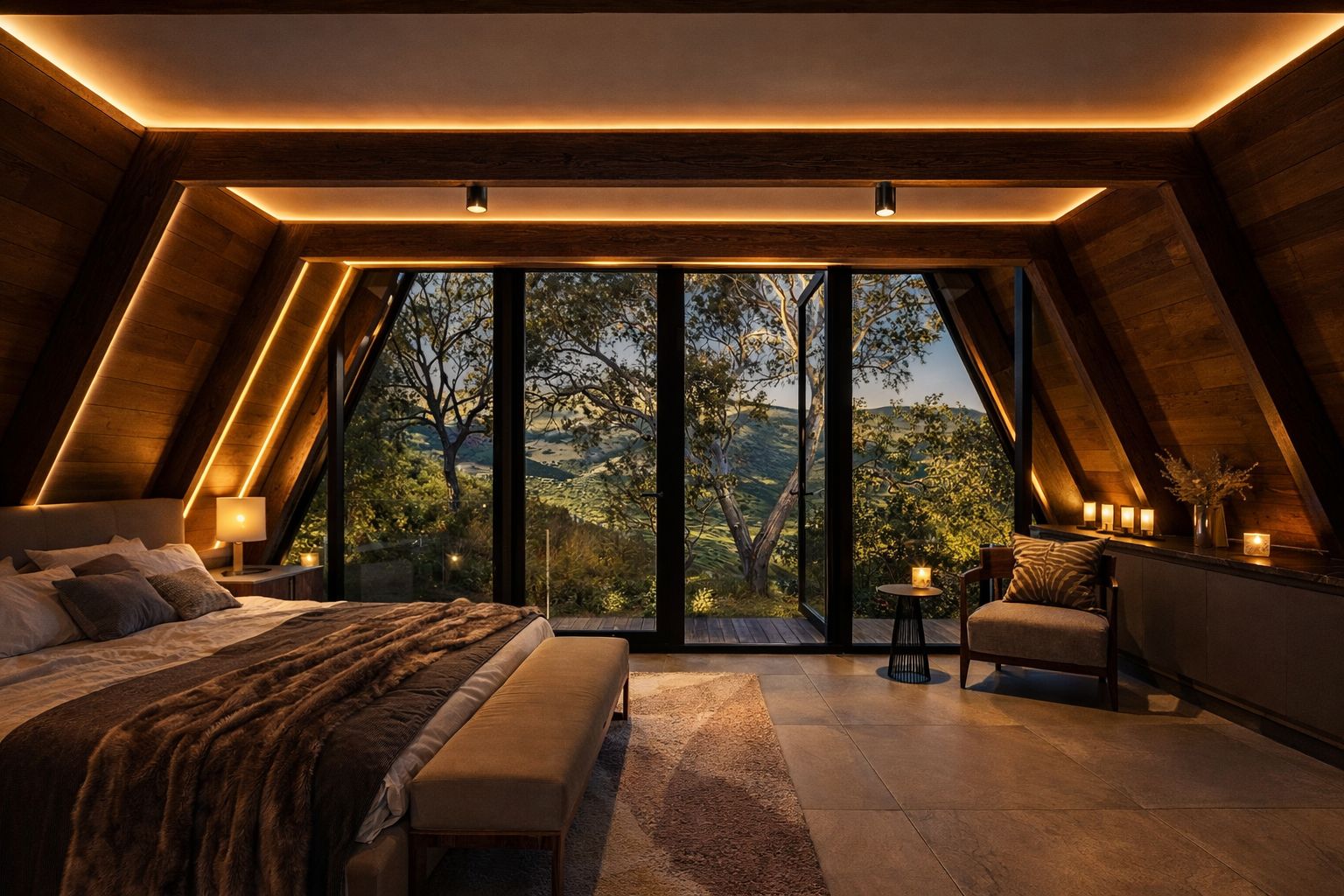 HUMANTA 3-Bedroom master bedroom with panoramic views