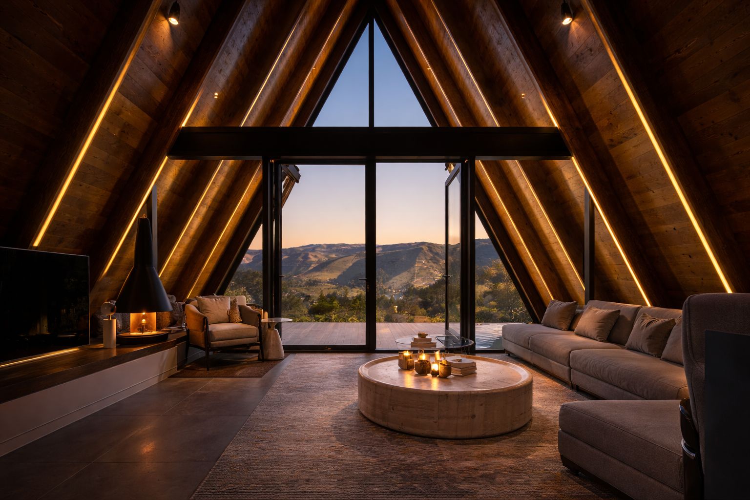 HUMANTA 3-Bedroom double-height A-frame living
